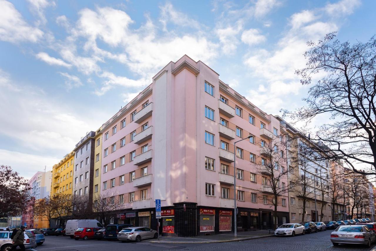 Bright Charming Apt With Terrace, Parking & Airco. Prag Exterior foto